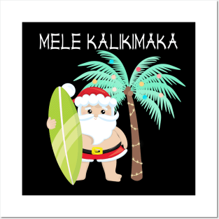 Mele Kalikimaka Hawaiian Christmas Posters and Art